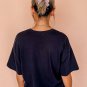 Black Floral Print Crewneck T Shirt