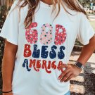 White God Bless America Graphic Tee