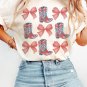 White Bowknot and Cowgirl Boots Graphic Tee