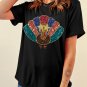 Black Glitter Turkey Heat Transfer Printing Thanksgiving T Shirt