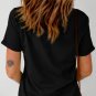 Black Thankful Grateful Blessed Leopard Print Crewneck T Shirt