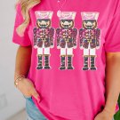 Rose Red Nutcracker Graphic Christmas Holiday T Shirt