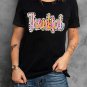 White Thankful Cow Print Crew Neck T Shirt