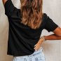 Black STAYING ALIVE Funny Skeleton Print Round Neck T Shirt