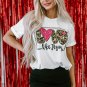 White LOVE Like Jesus Graphic Crew Neck Tee