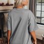 Medium Grey Stars Leopard Graphic Distressed Tee