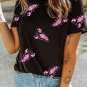 Black Sequin Crawfish Patched Crew Neck Tee
