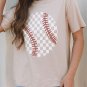 Jet Stream Checkered Baseball Graphic Tee