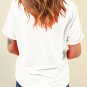 White Sequin Mardi Gras Bow Graphic Crewneck Tee