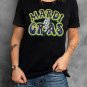 Black MARDI GRAS Lightning Graphic Short Sleeve Top