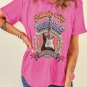 Sachet Pink Nashville WORLD TOUR Music City Guitarist Graphic Tee