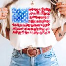 White Flag Graphic Crew Neck Tee