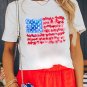 White Flag Graphic Crew Neck Tee
