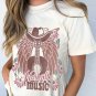 White Nashville Music Cowboy Hat Guitar Graphic Tee