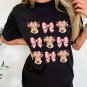 Black Cow with Bow Graphic Crewneck Western Tee