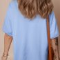 Myosotis American Flag Bow Knot Print Half Sleeve T Shirt