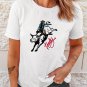 White Cowboy Howdy Embroidered Western Fashion T Shirt