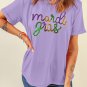 Wisteria Sequin mardi gras Graphic T Shirt