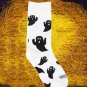 White Ghost Printed Halloween Cotton Mid calf Socks