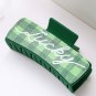 Dark Green St. Patricks Plaid Lucky Pattern Claw Clip