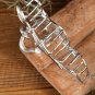 Silvery Pearl Decor Bow Knot Alloy Hair Claw Clip