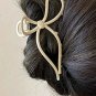 Smoke Gray Long Tail Bowknot Hair Claw
