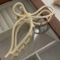 Smoke Gray Long Tail Bowknot Hair Claw