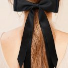 Black Double Bow Knot Alligator Hair Clip