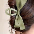 Mist Green Bow Decor Large Hair Claw Clip