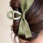 Mist Green Bow Decor Large Hair Claw Clip