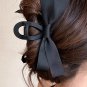 Black Bow Decor Large Hair Claw Clip
