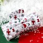 White Christmas Pattern Print Cut Out Hair Claw Clip