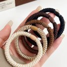 Camel 5Pcs Solid High Elastic Hair Tie