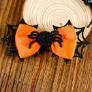 Carrot Spider Web Bowknot Halloween Hair Clip