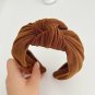 Chestnut Knotted Ribbed Wide Headband