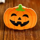 Orange Halloween Pumpkin Face Hair Claw