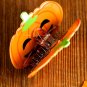 Orange Halloween Pumpkin Face Hair Claw