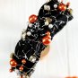 Black Pearled Rhinestone Knotted Spiderweb Halloween Headband