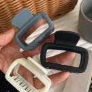 Black Minimalist Frosted Cut Out Hair Claw Clip
