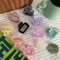 Black Minimalist Frosted Cut Out Hair Claw Clip