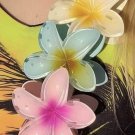 Yellow Frangipani Shape Acrylic Hair Clip