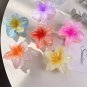 Yellow Frangipani Shape Acrylic Hair Clip