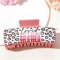 Sachet Pink Loved Mama Heart Print Large Hair Claw Clip