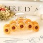 Jurassic Gold Sunflower Decor Plastic Resin Claw Clip