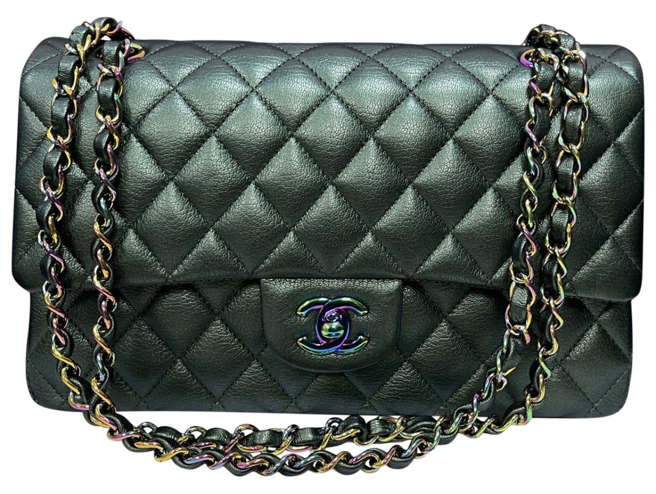 Authentic - CHANEL Iridescent Classic Medium Flap