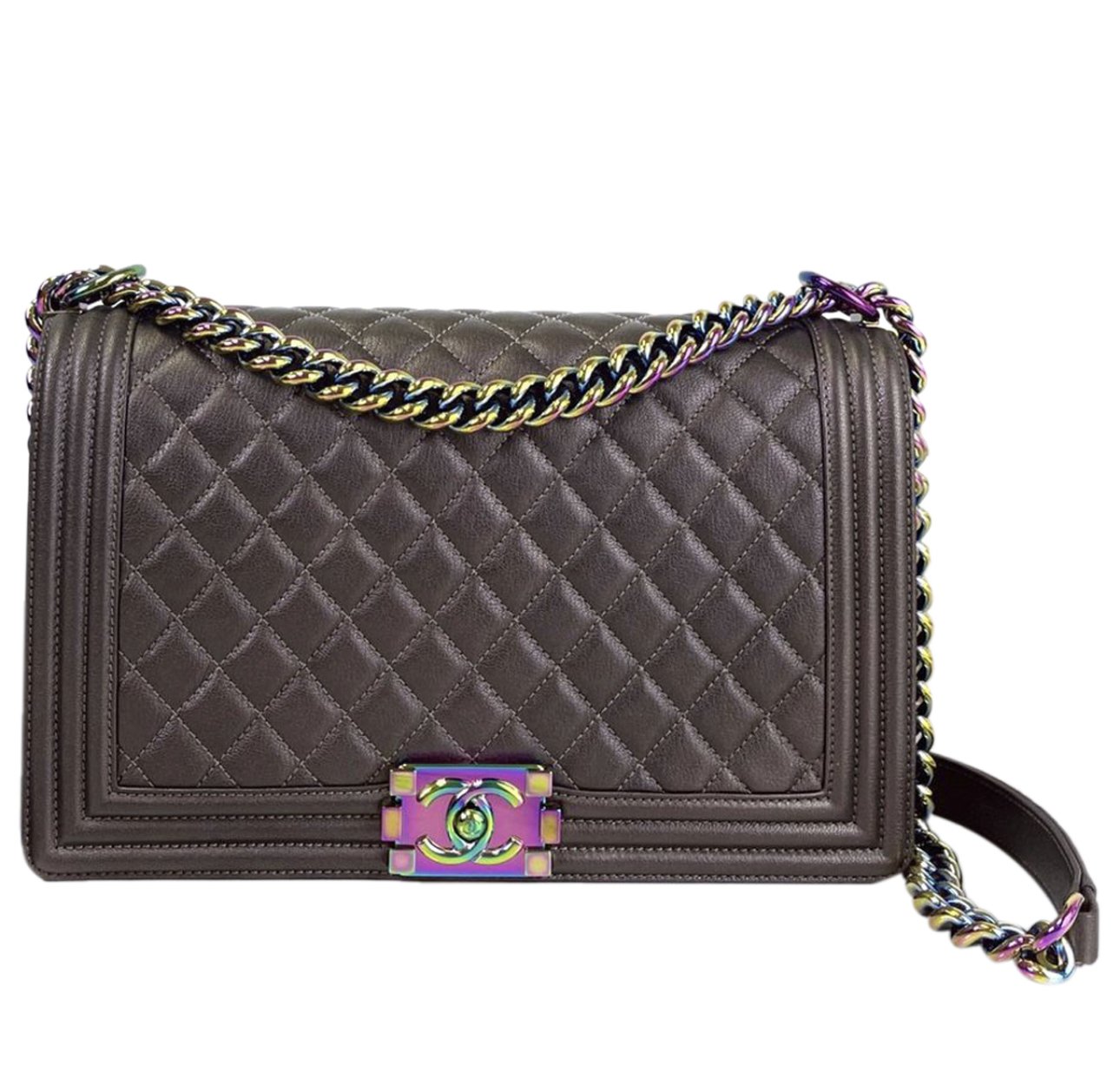 Authentic - CHANEL Iridescent Le Boy Bag