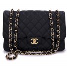 Authentic - CHANEL Jumbo Caviar Double Flap GHW