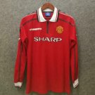 Manchester United Retro Jersey Premier League 1998-99 Beckham Giggs Soccer Shirt