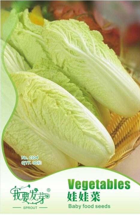 30  Chinese Baby Cabbage Vegetable Fresh Seeds