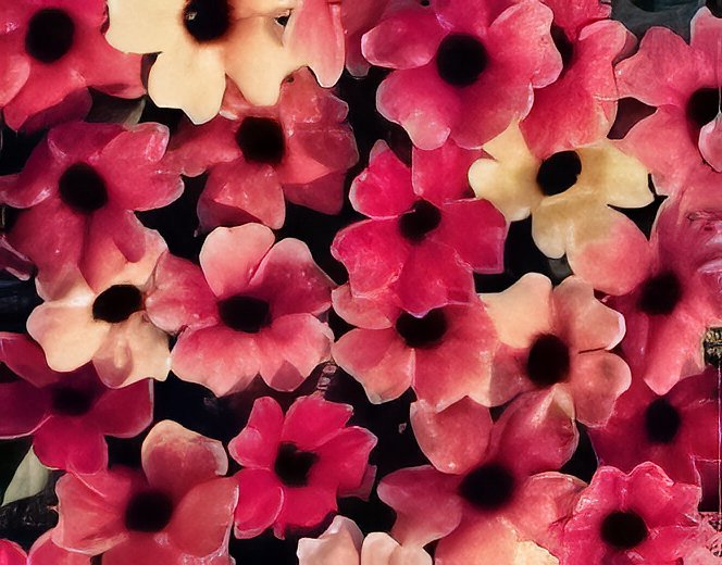 20 Seeds Susan Rose Red Flowers with Black Eye Fresh Seeds